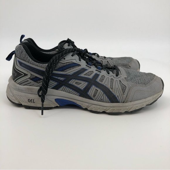 Asics Gray Black Athletic Sneakers | Breathable Comfort Non-Slip - Picture 5 of 9